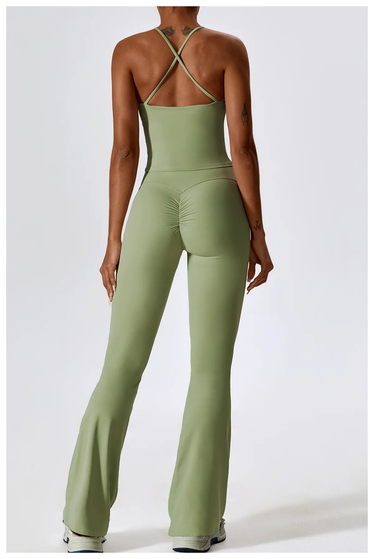 Women Tracksuit Yoga Set Crop Leggings