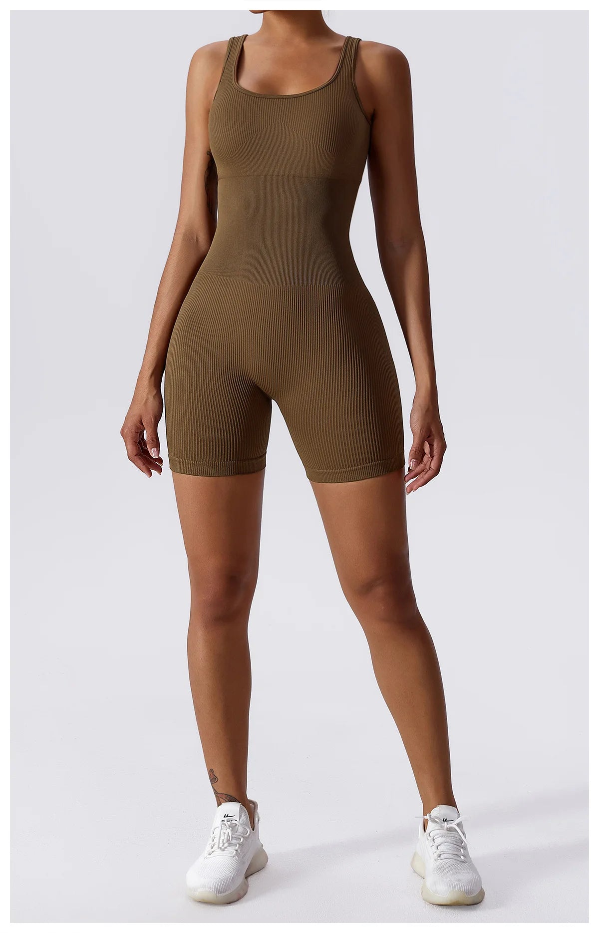 Women Jumpsuit Ribbed Yoga Tracksuit