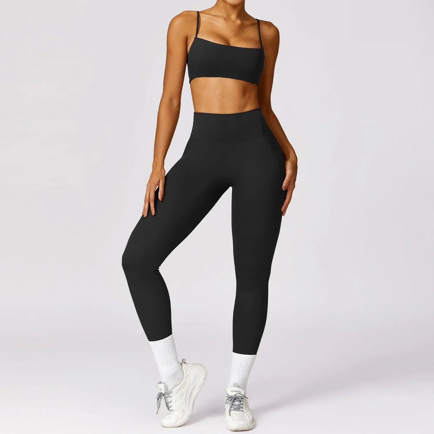 Women Yoga Set Beauty Back Bra Leggings