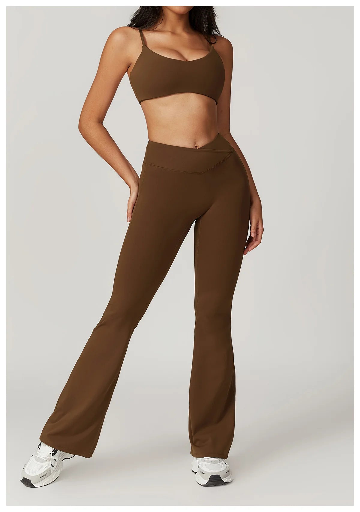 Women Yoga Set Crop Top Leggings