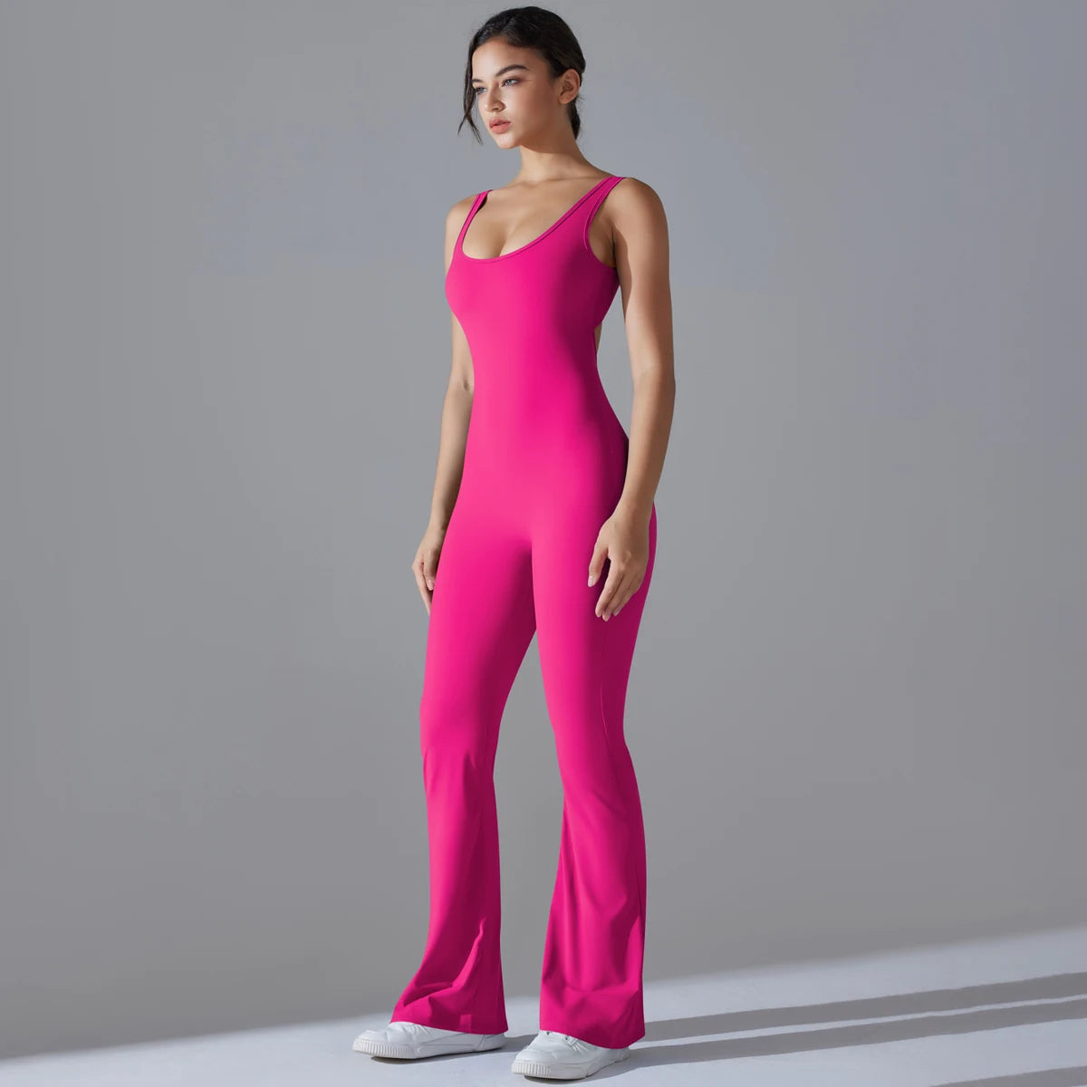 Women Jumpsuit Backless Fitness Suit