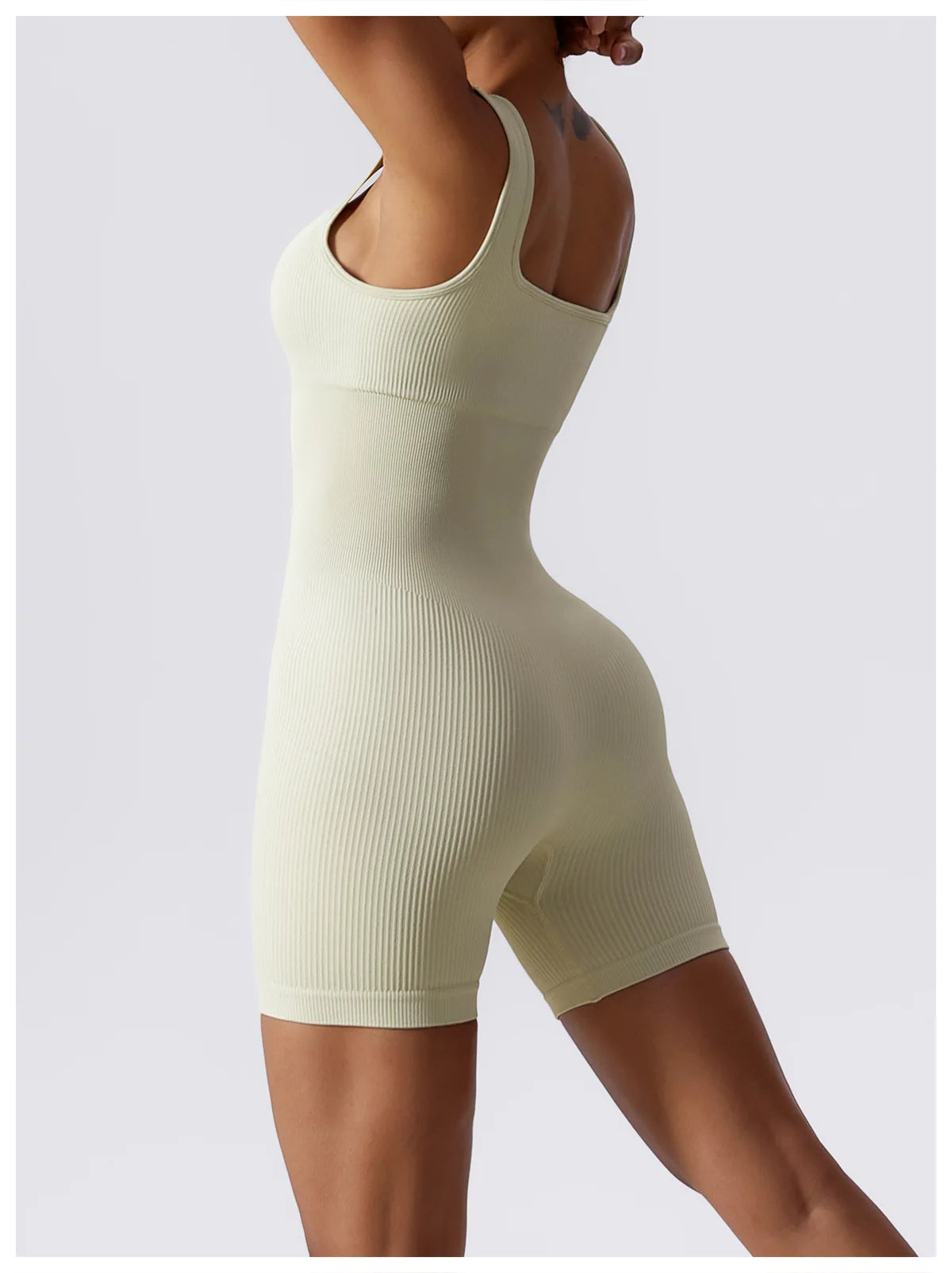 Women Jumpsuit Ribbed Yoga Tracksuit