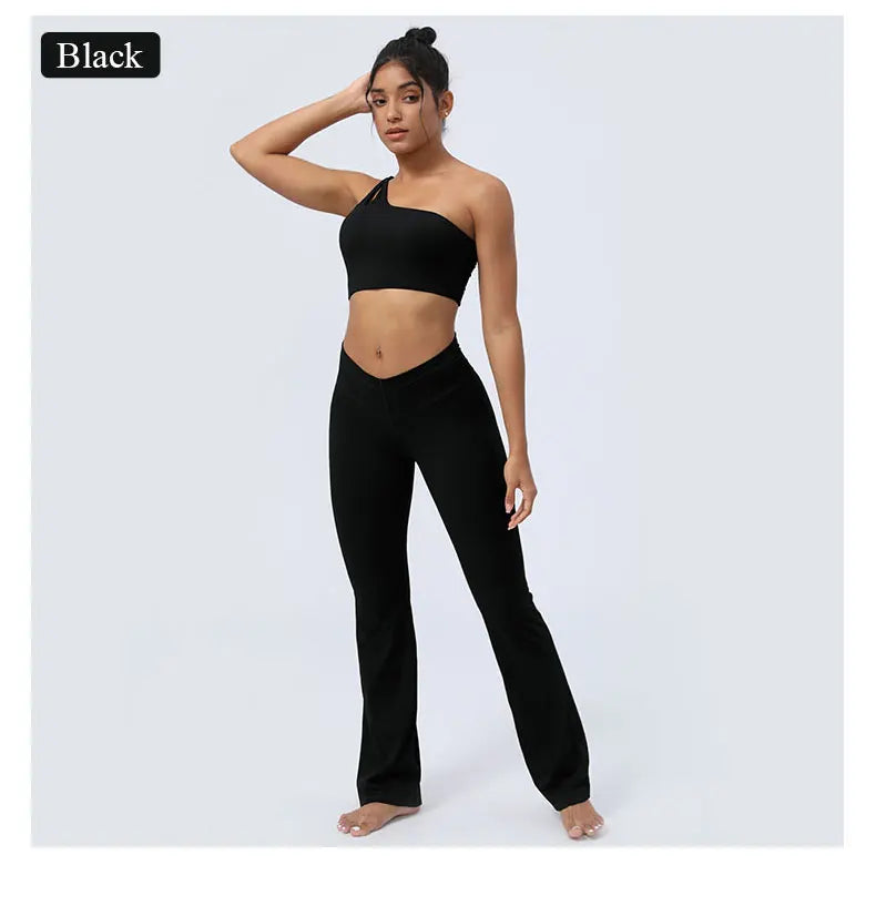 Women Sports Bra One Shoulder