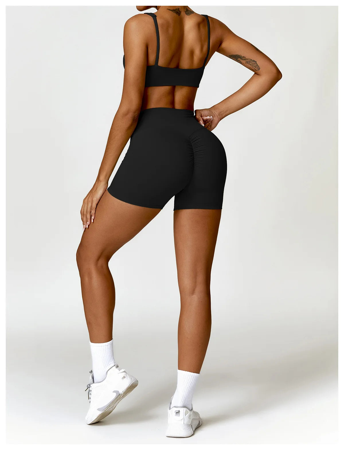 Women Yoga Set Long Sleeve Bra Leggings