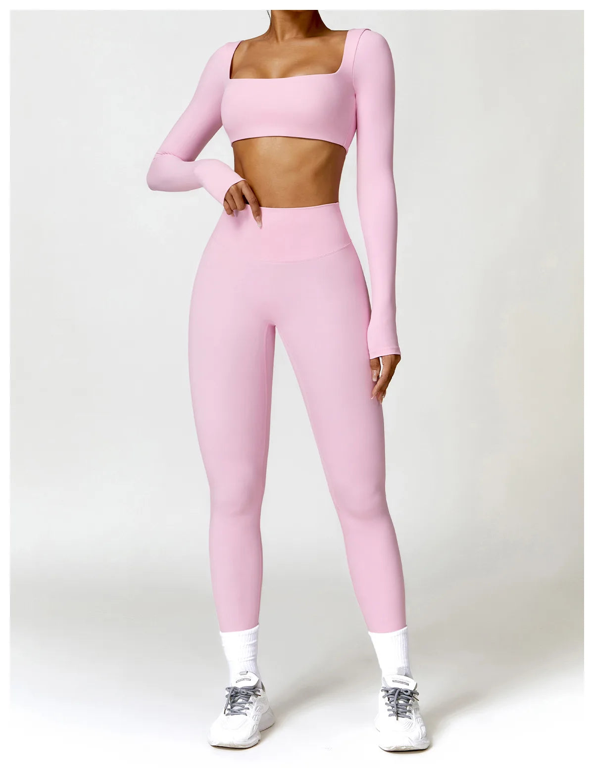 Women Yoga Tracksuit Set Long Sleeve