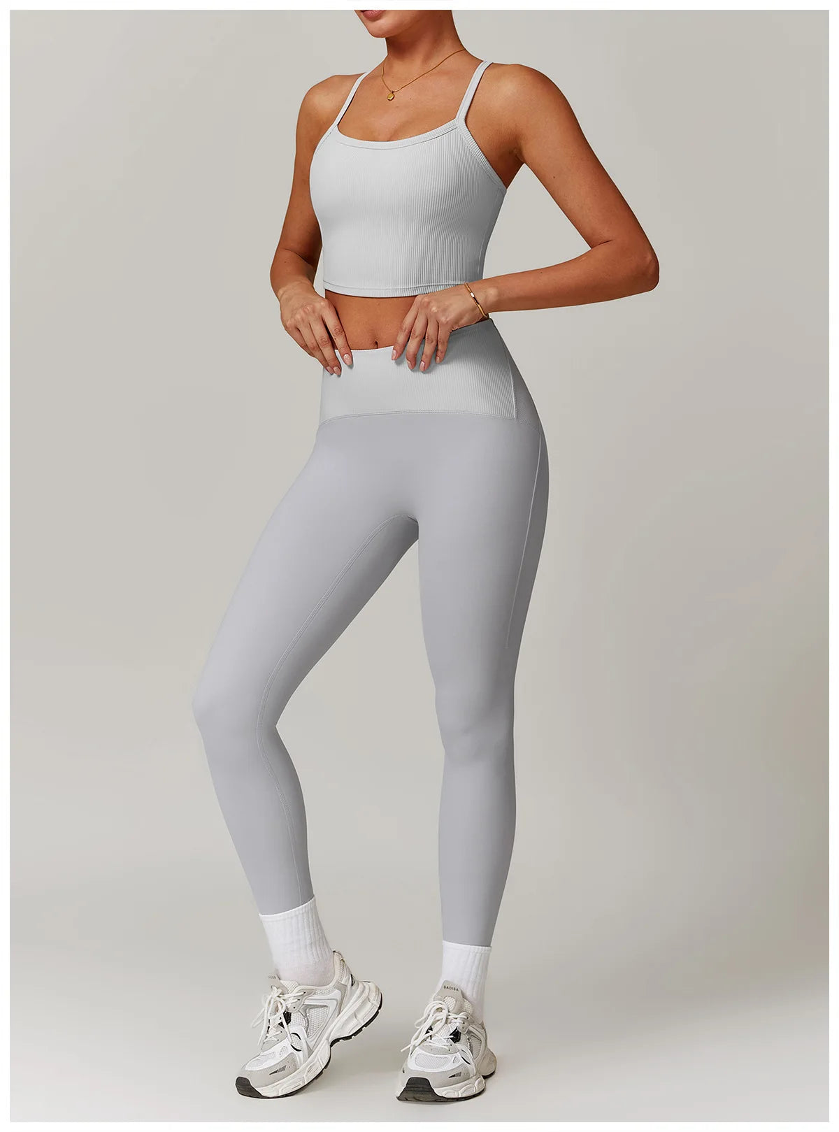 Women Yoga Set Jacket Bra Leggings