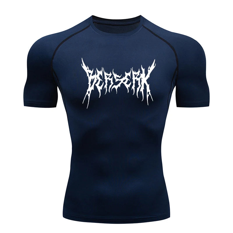 Men Rash Guard Shirt Compression