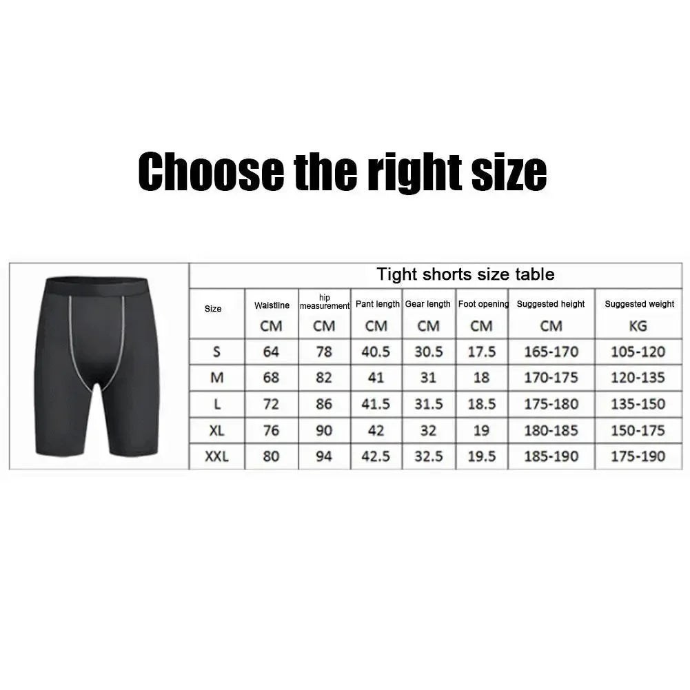 Men Compression Shorts Gym Training