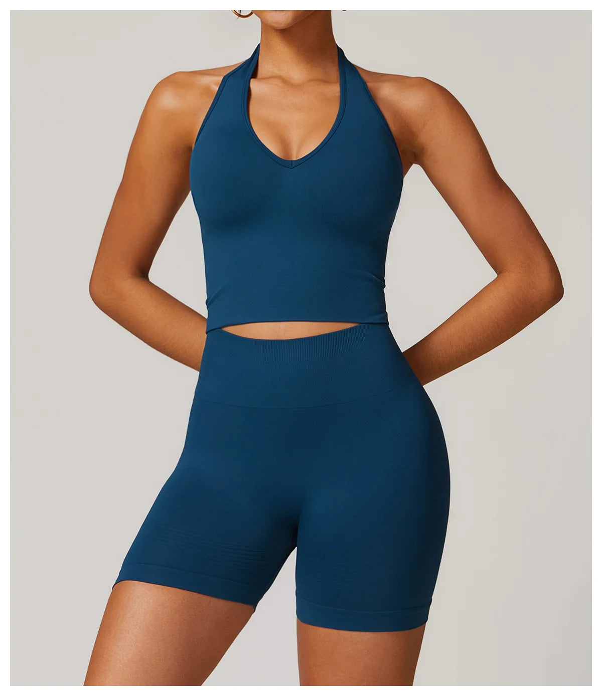 Women Sports Bra Hanging Neck Push Up