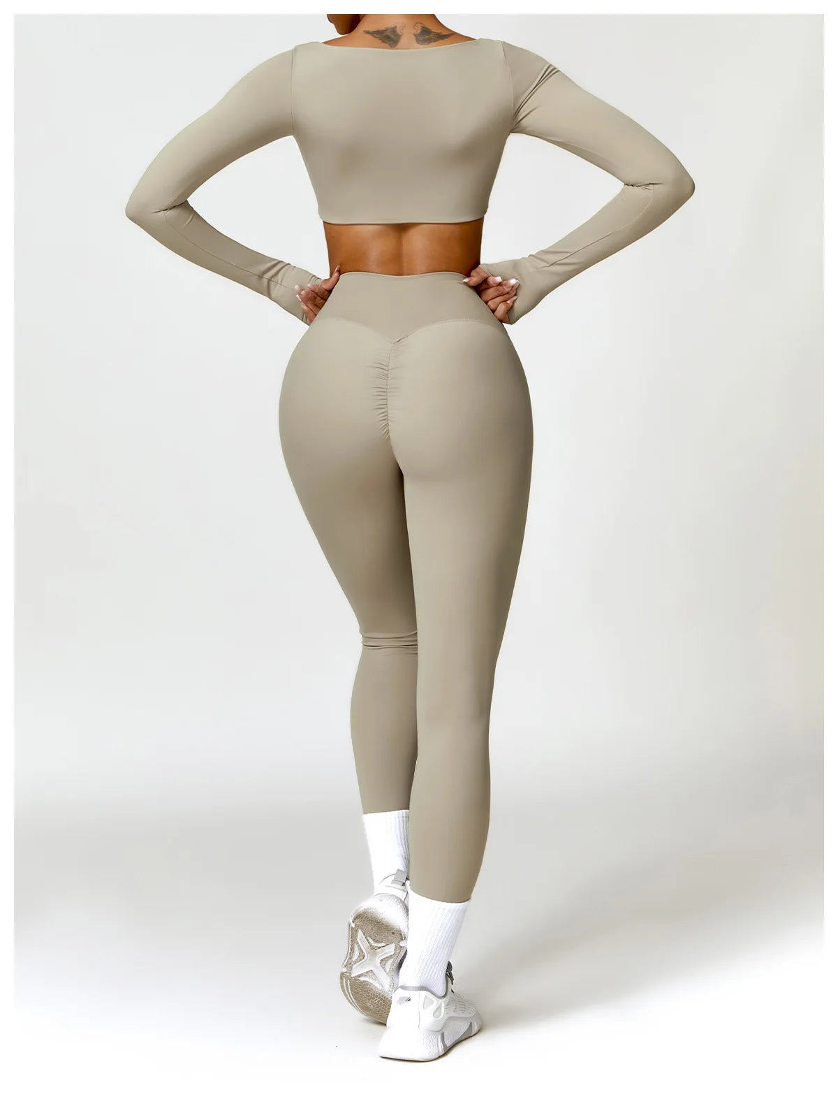 Women Yoga Tracksuit Set Long Sleeve