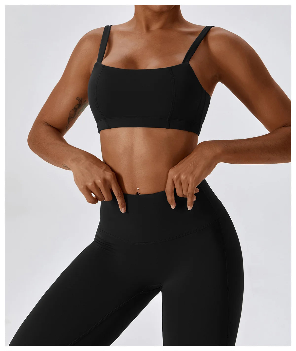 Women Yoga Set Nude Bra Leggings