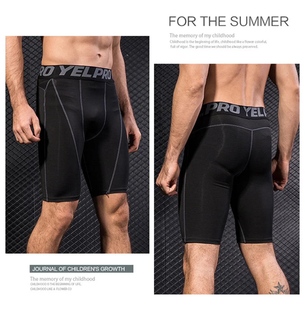 Men Compression Shorts Training Gym
