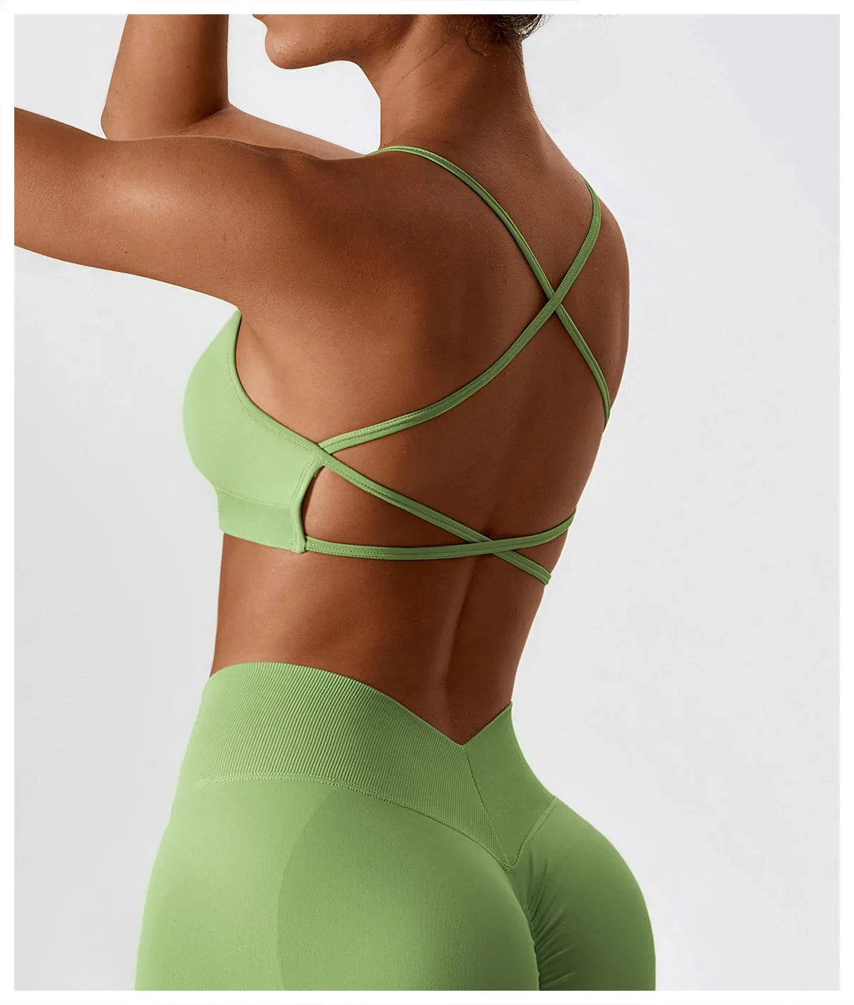 Women Sports Bra Cross Strap