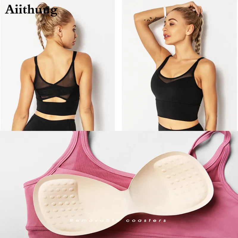 Women Sports Bra Yoga Crop Tank