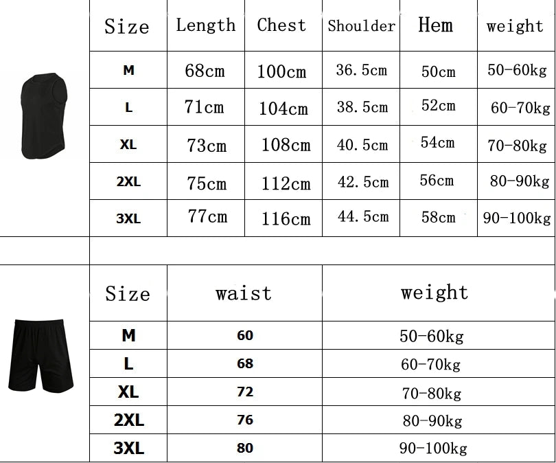 Men Sports Vest Shorts Set