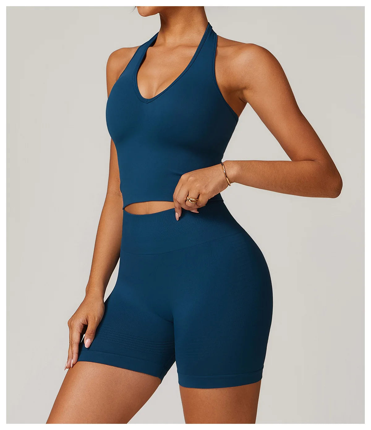 Women Sports Bra Hanging Neck Push Up
