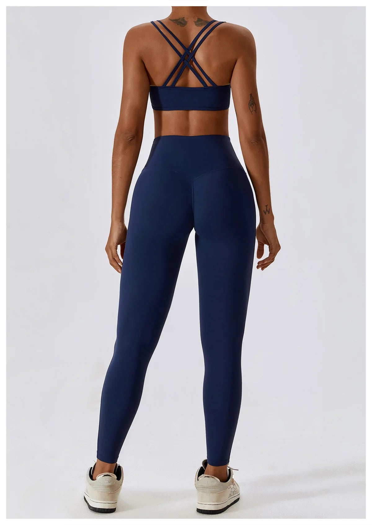 Women Yoga Set Nude Bra Leggings