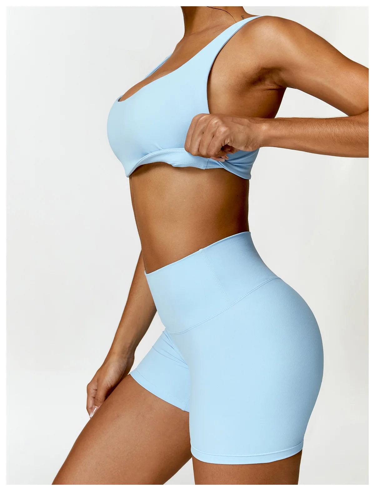 Women Yoga Set Long Sleeve Bra Leggings