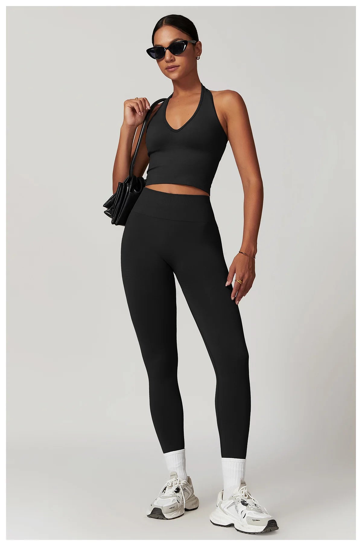 Women Sports Bra Hanging Neck Push Up