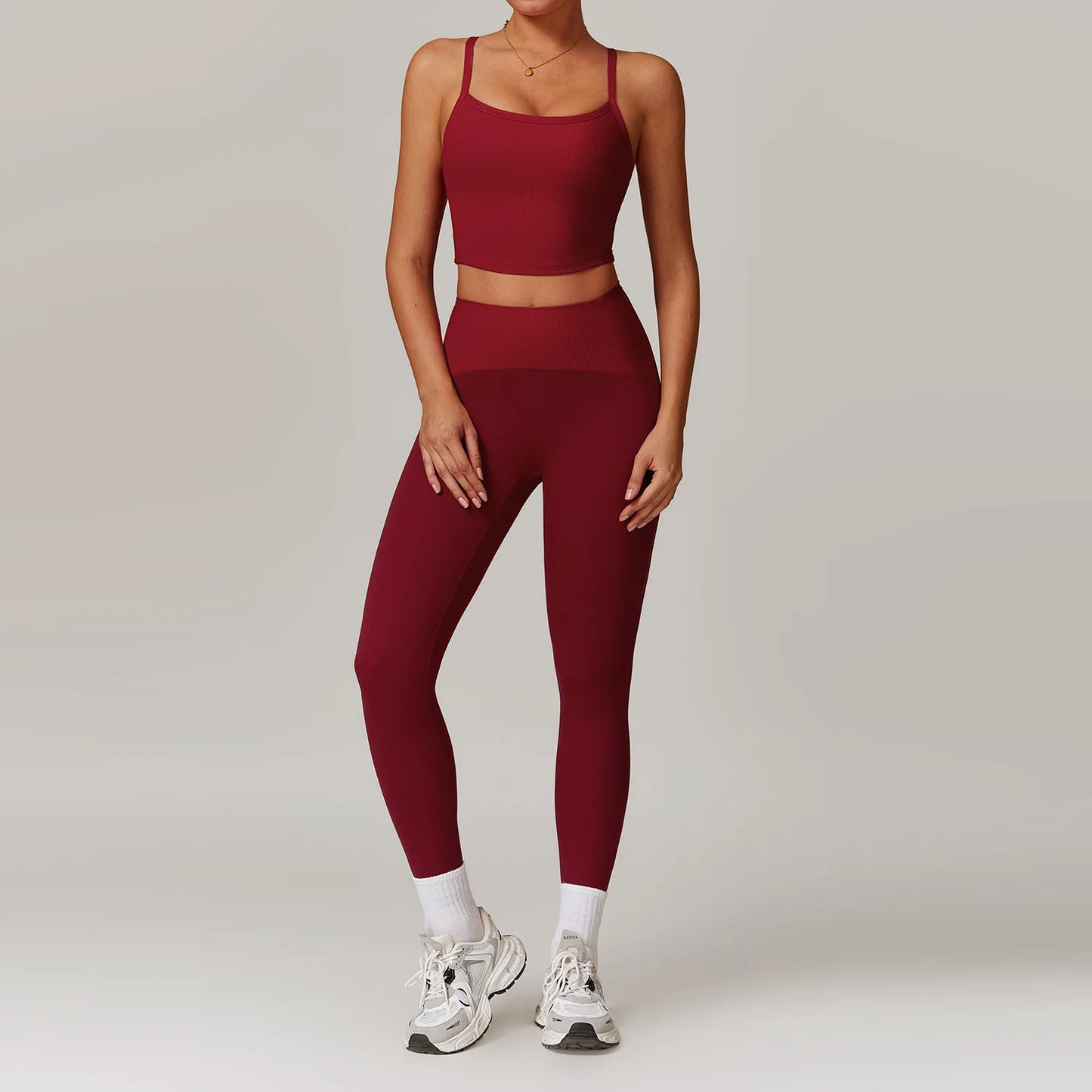 Women Yoga Set Jacket Bra Leggings