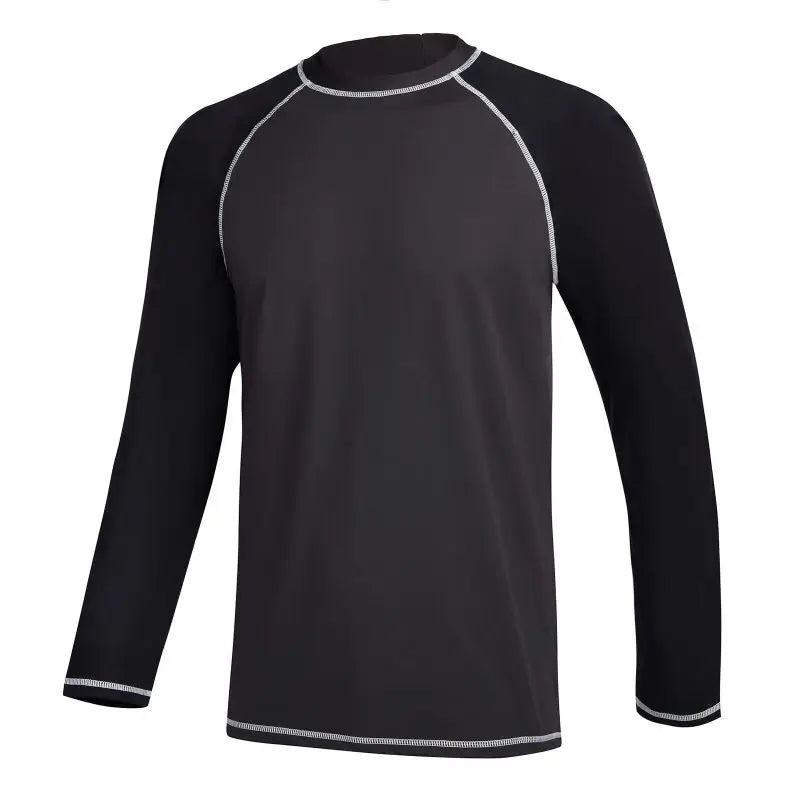 Men Rash Guard Shirt Long Sleeve