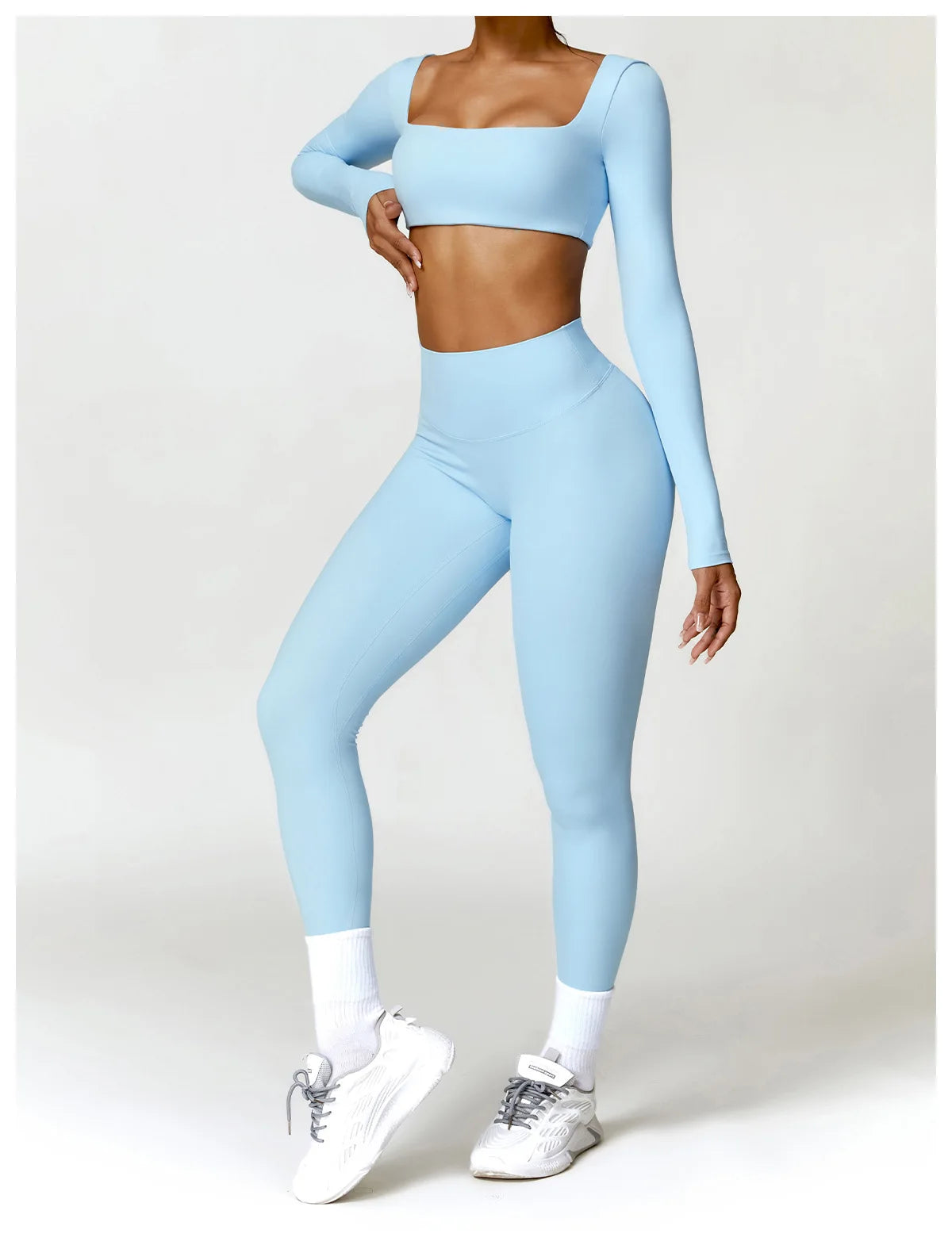 Women Yoga Tracksuit Set Long Sleeve