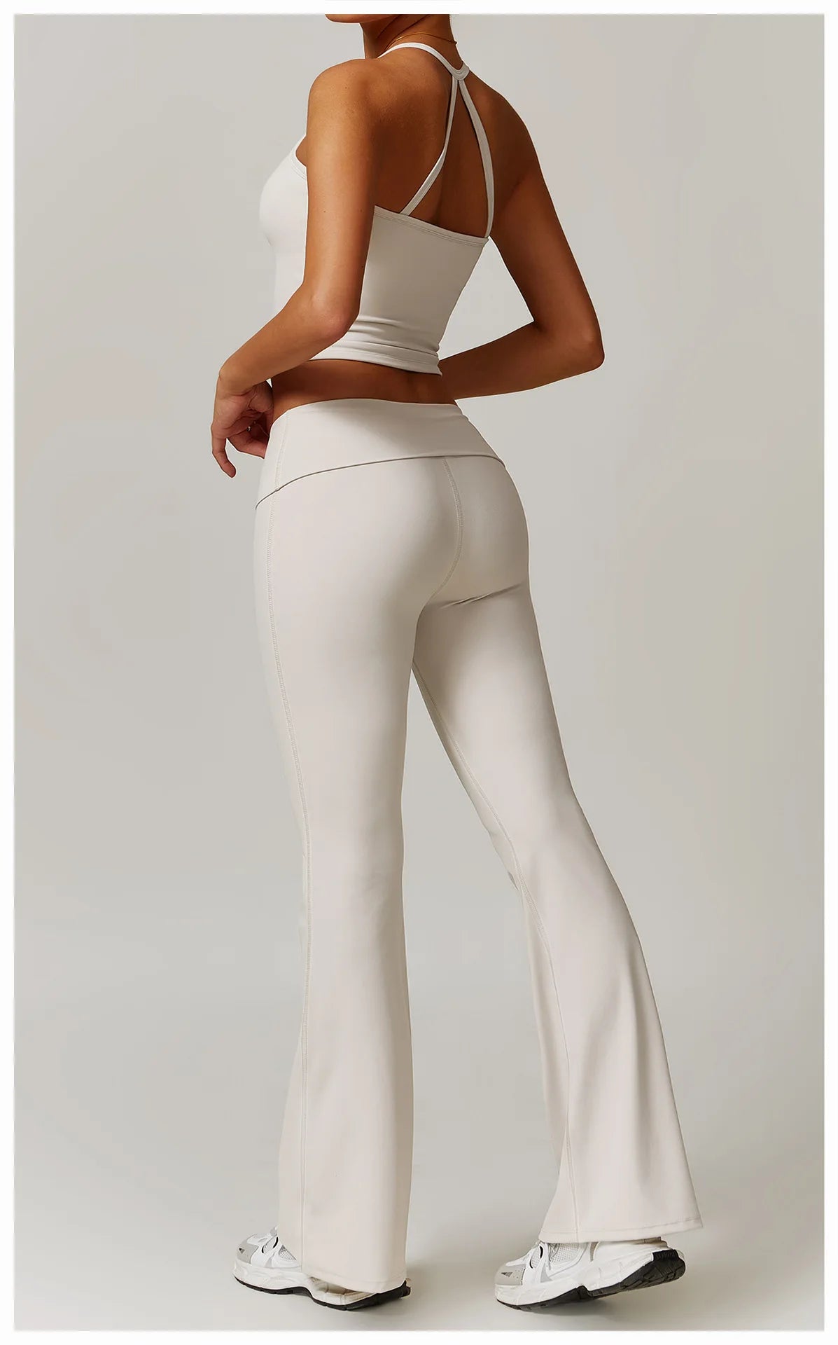 Women Yoga Set Crop Leggings