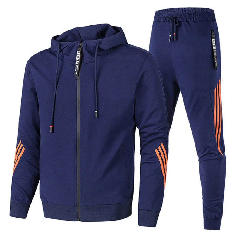 Men Tracksuit Hoodie Pants Set