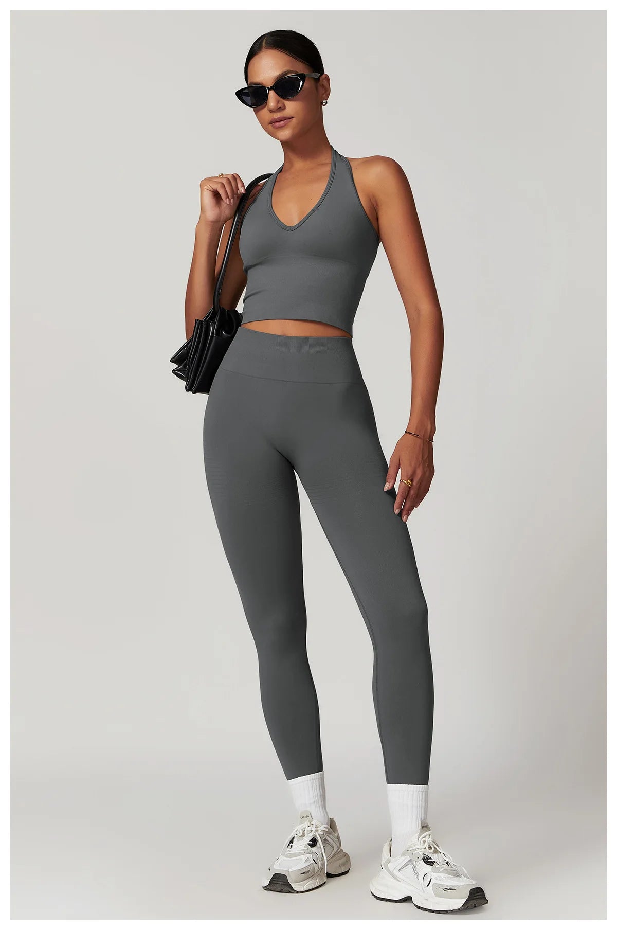 Women Sports Bra Hanging Neck Push Up
