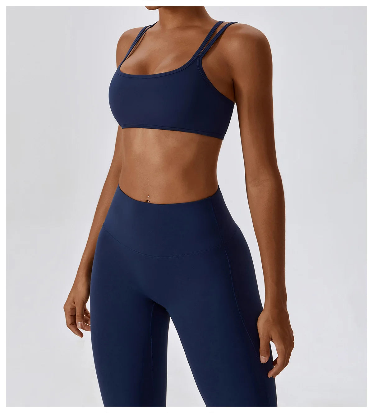 Women Yoga Set Nude Bra Leggings