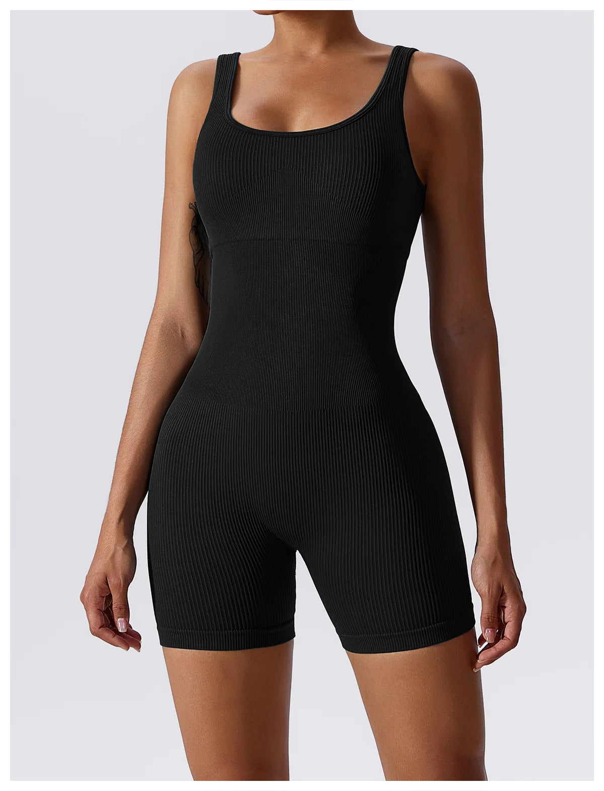 Women Jumpsuit Ribbed Yoga Tracksuit