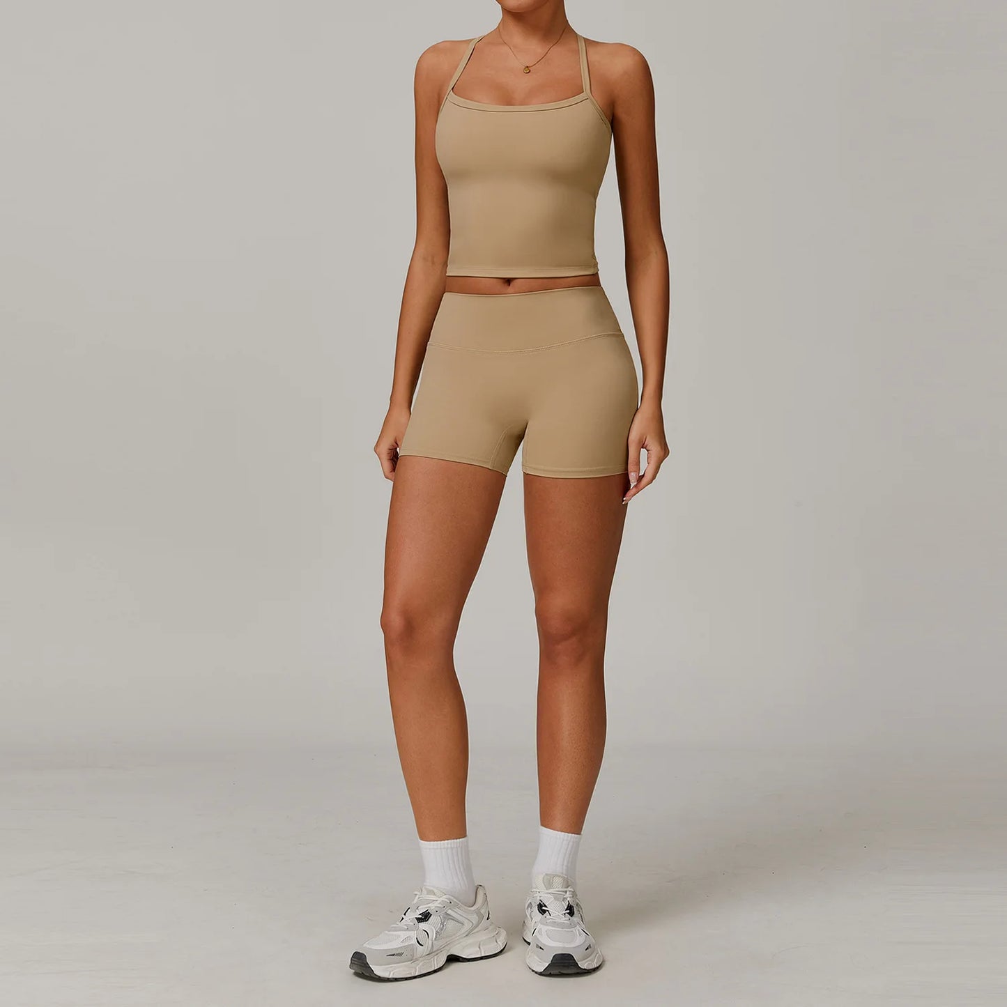 Women Yoga Set Crop Leggings