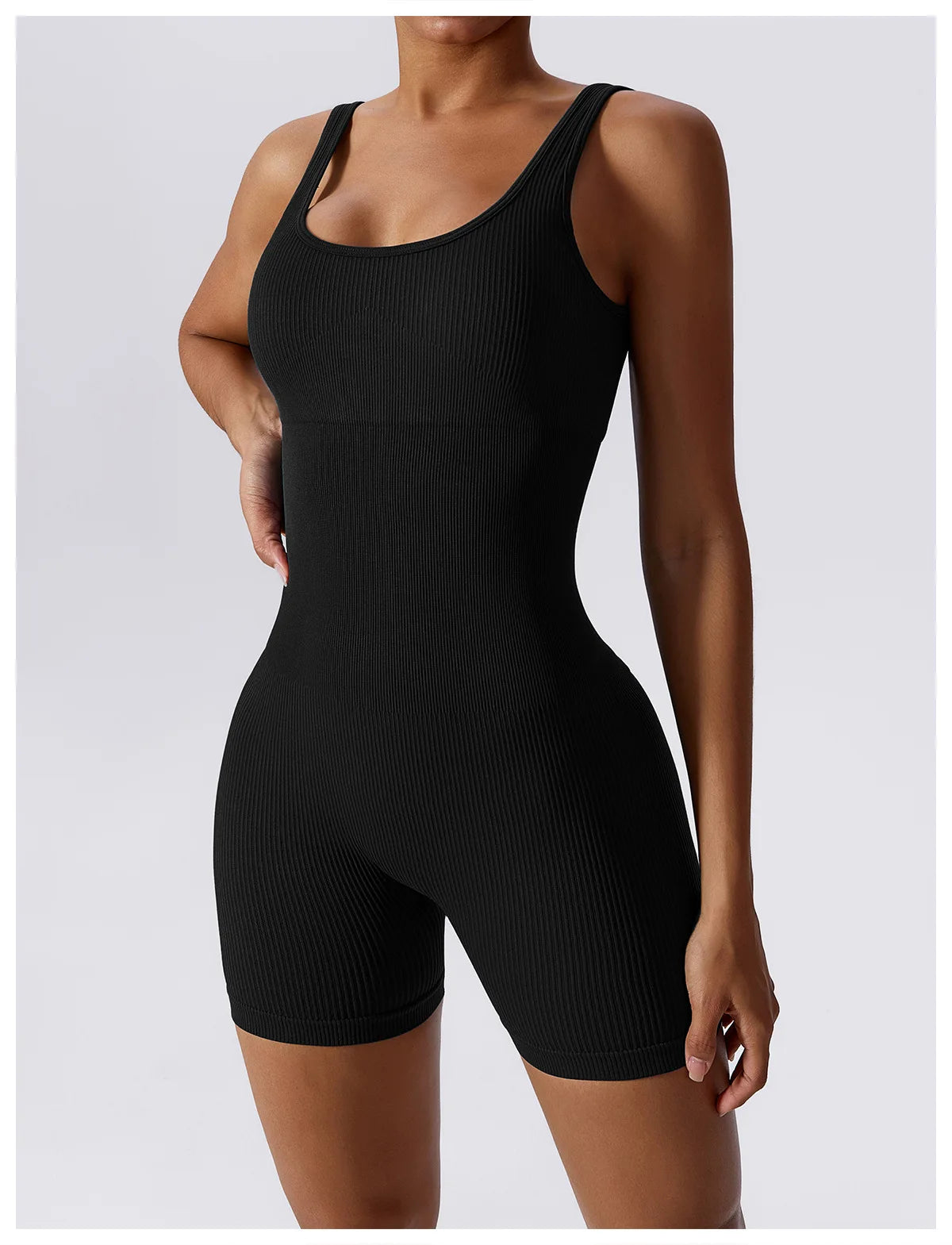 Women Jumpsuit Ribbed Yoga Tracksuit