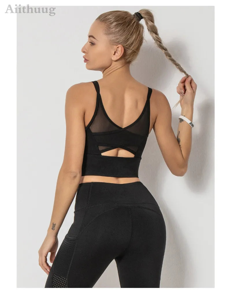 Women Sports Bra Yoga Crop Tank