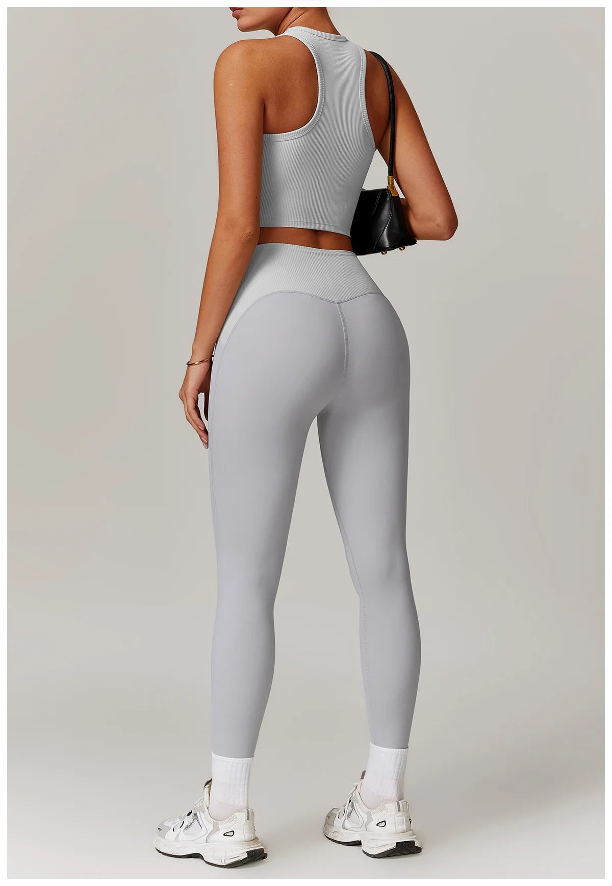 Women Yoga Set Jacket Bra Leggings