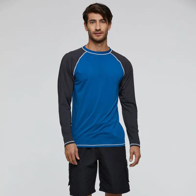 Men Rash Guard Shirt Long Sleeve