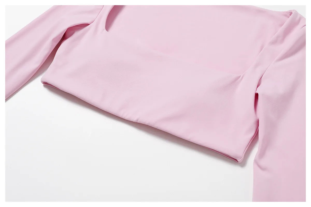 Women Yoga Tracksuit Set Long Sleeve