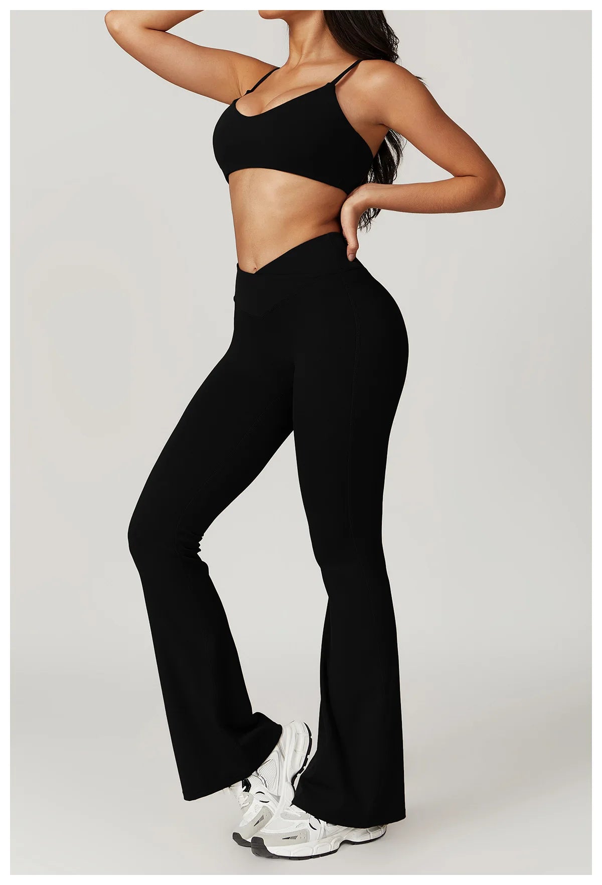 Women Yoga Set Crop Top Leggings