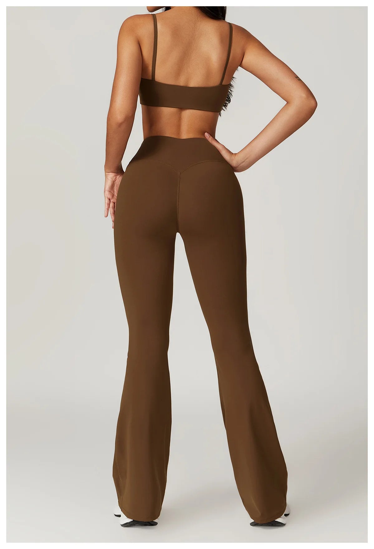 Women Yoga Set Crop Top Leggings