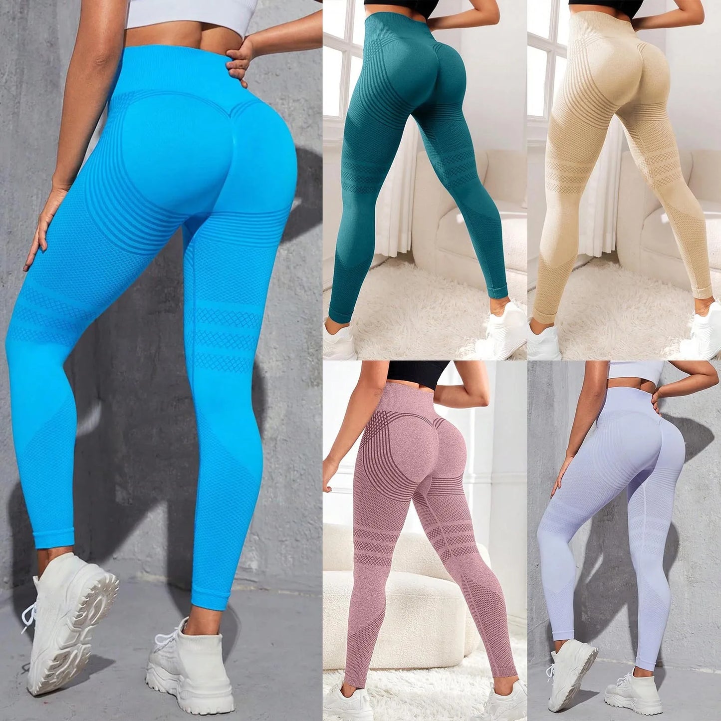 Women Yoga Pants Seamless Hip Lift