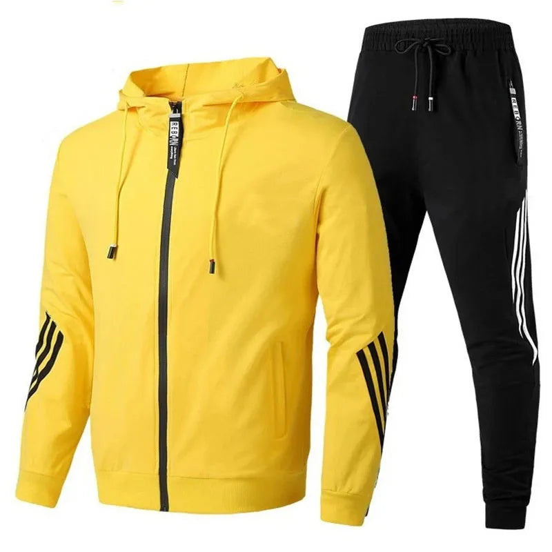 Men Tracksuit Hoodie Pants Set