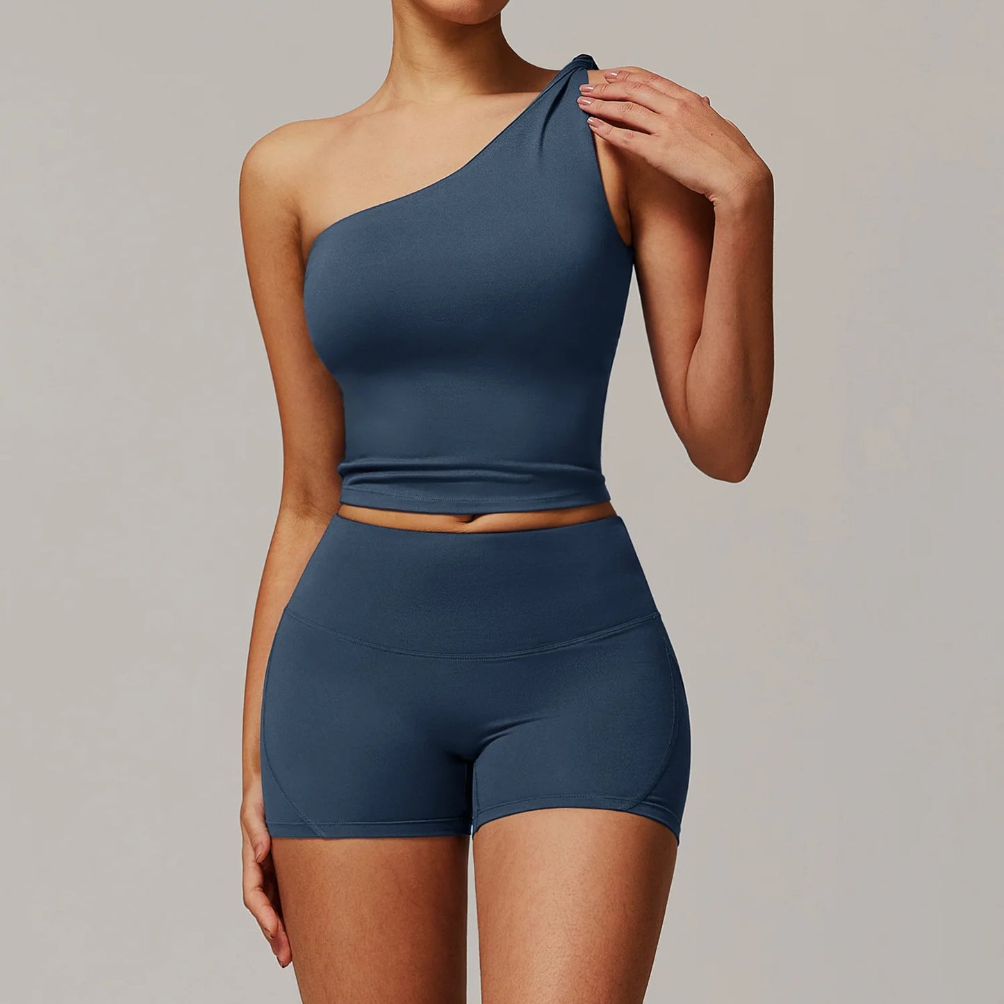 Women Yoga Set Long Sleeve Bell Pants