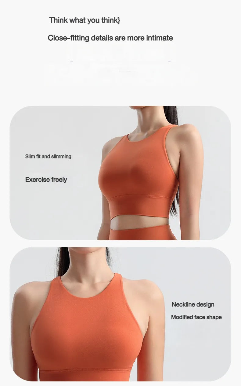 Women Sports Bra High Impact Shockproof