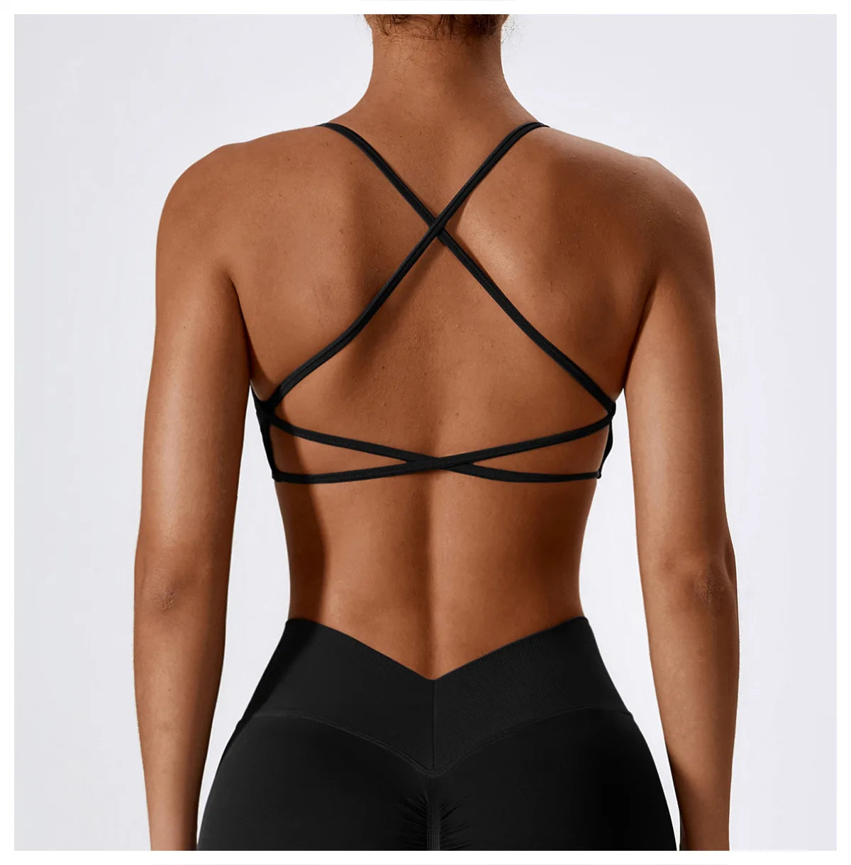 Women Sports Bra Cross Strap