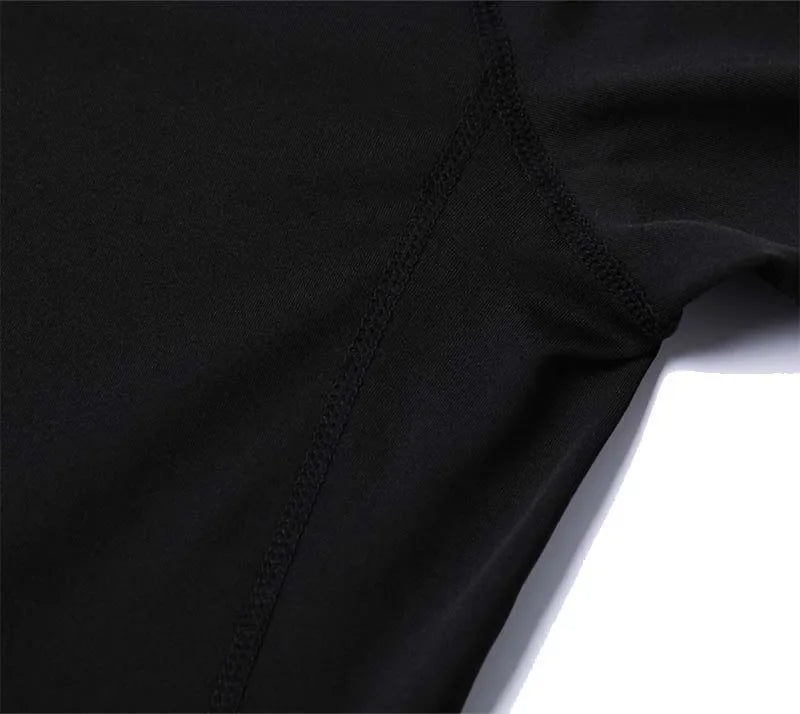 Men Compression Shirt Long Sleeve Spider Print