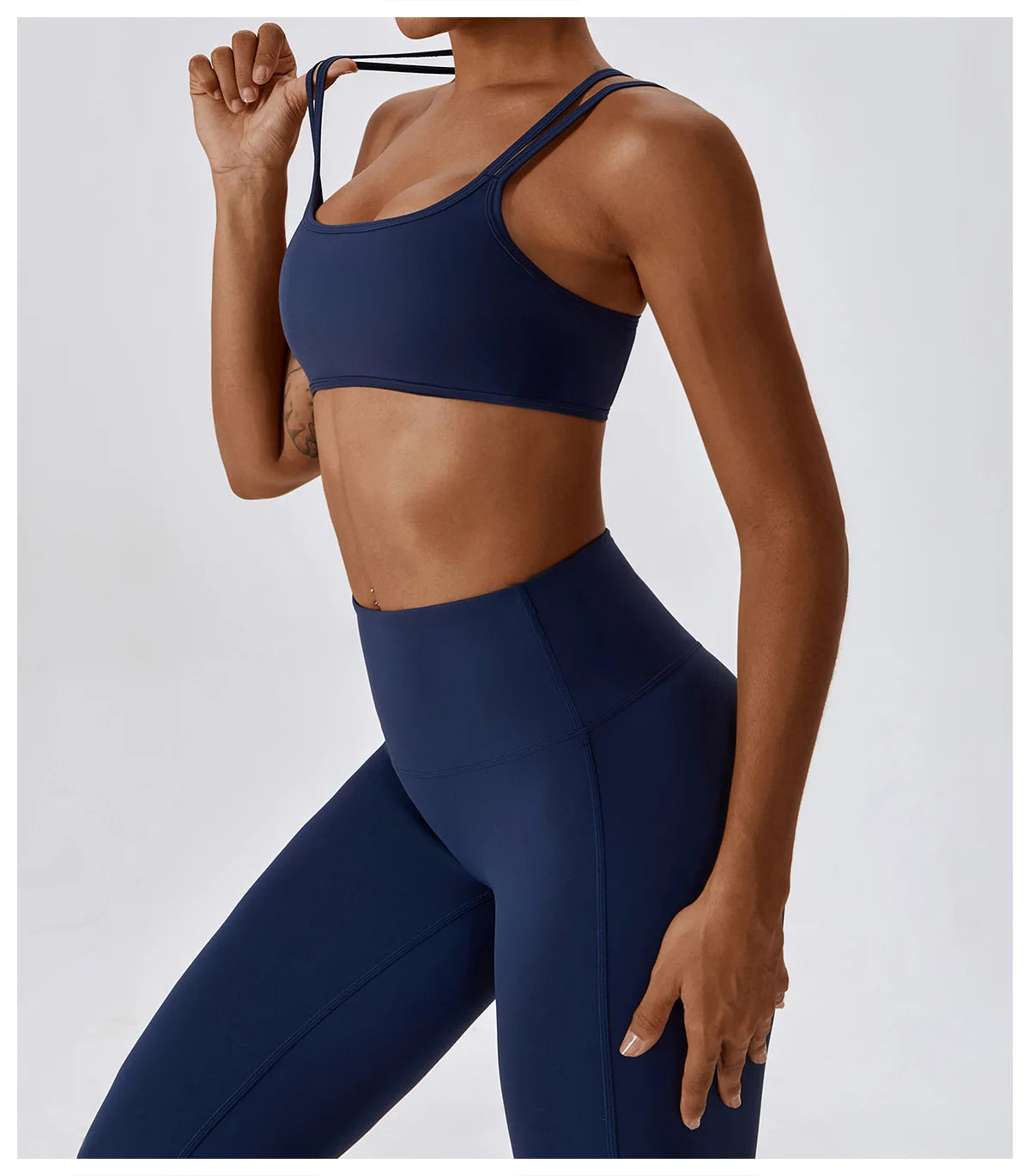Women Yoga Set Nude Bra Leggings