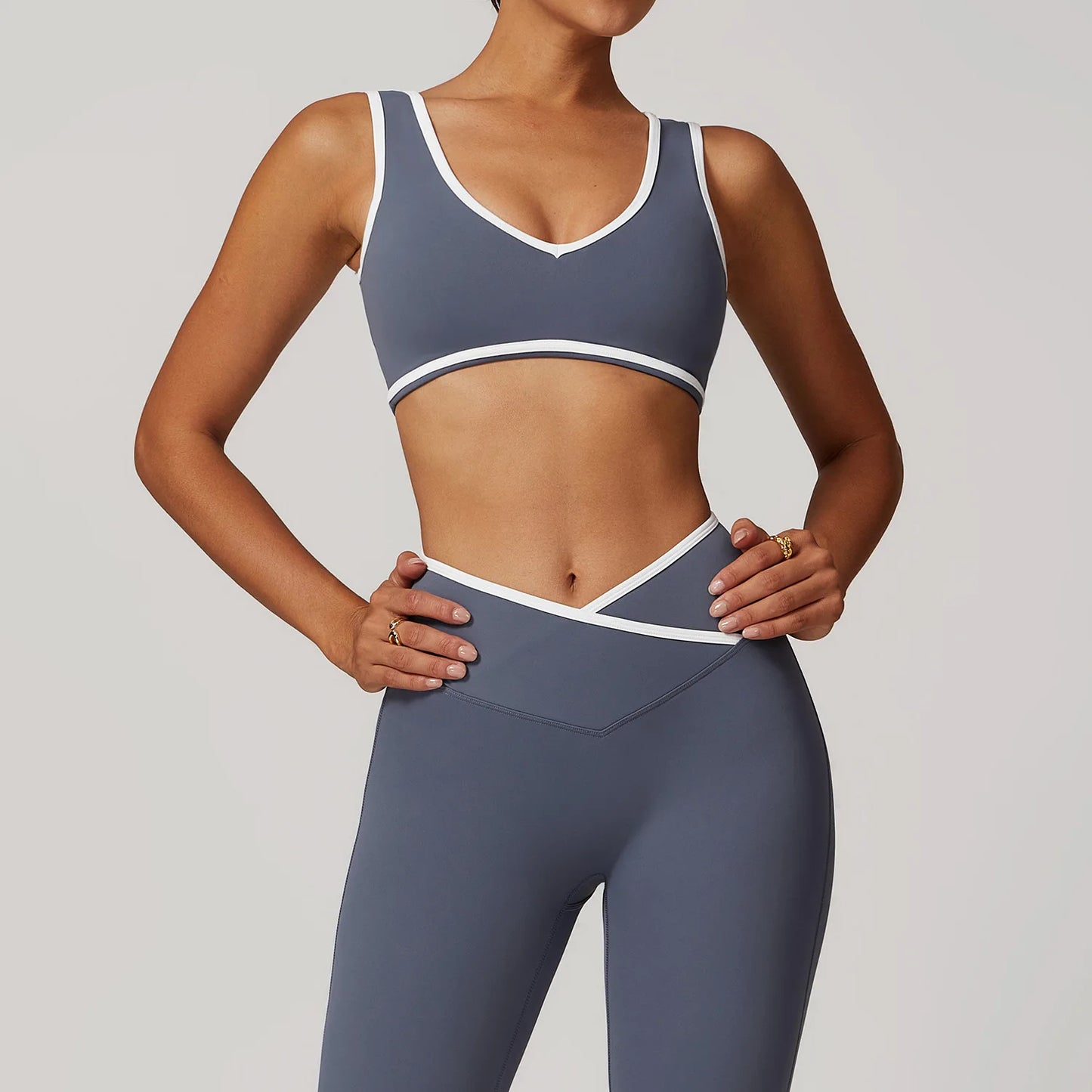 Women Yoga Set Tracksuit Vest Leggings