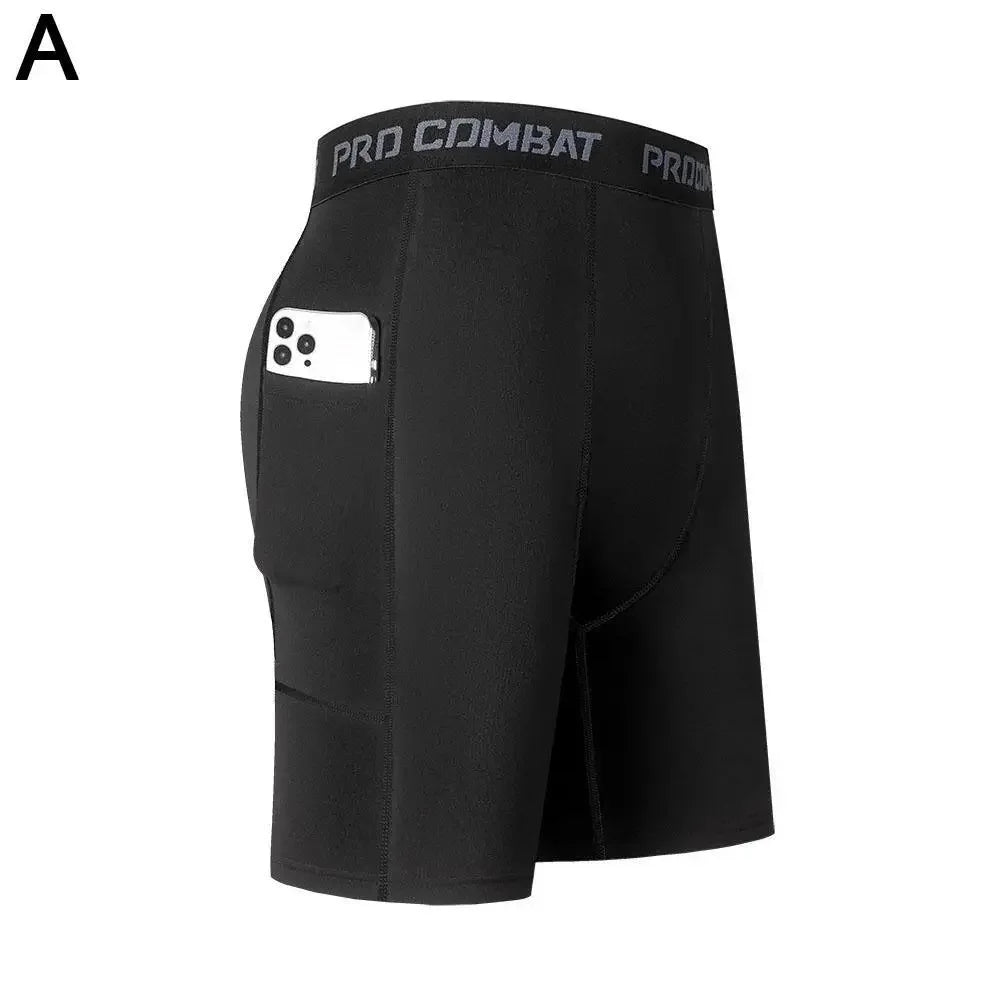 Men Compression Shorts Gym Training