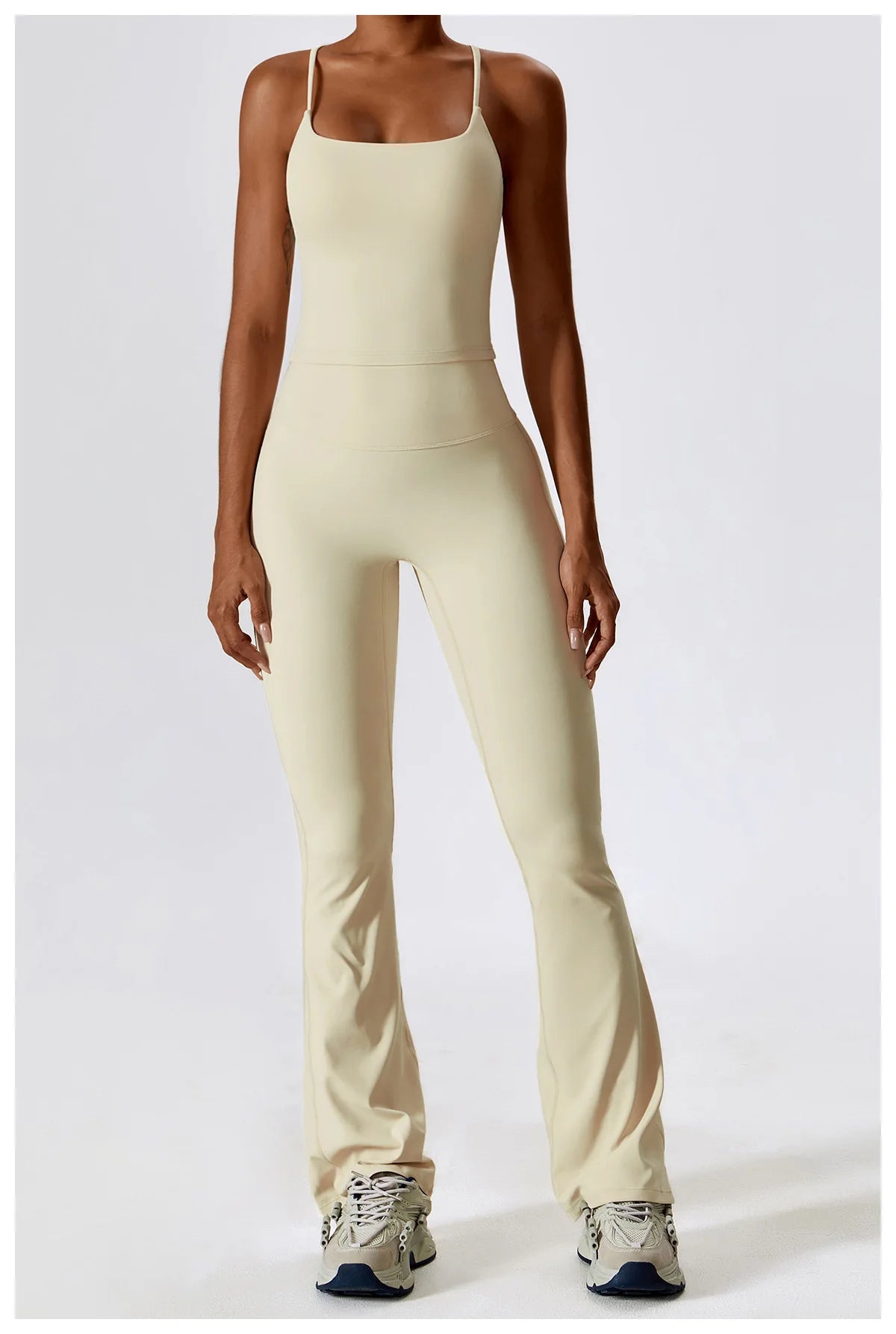 Women Tracksuit Yoga Set Crop Leggings