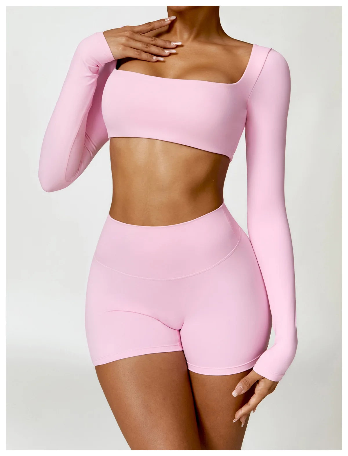 Women Yoga Tracksuit Set Long Sleeve